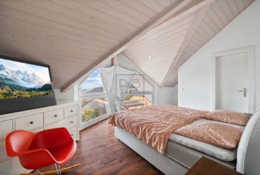 Villa jumelée avec piscine et vue lac Léman à Blonay